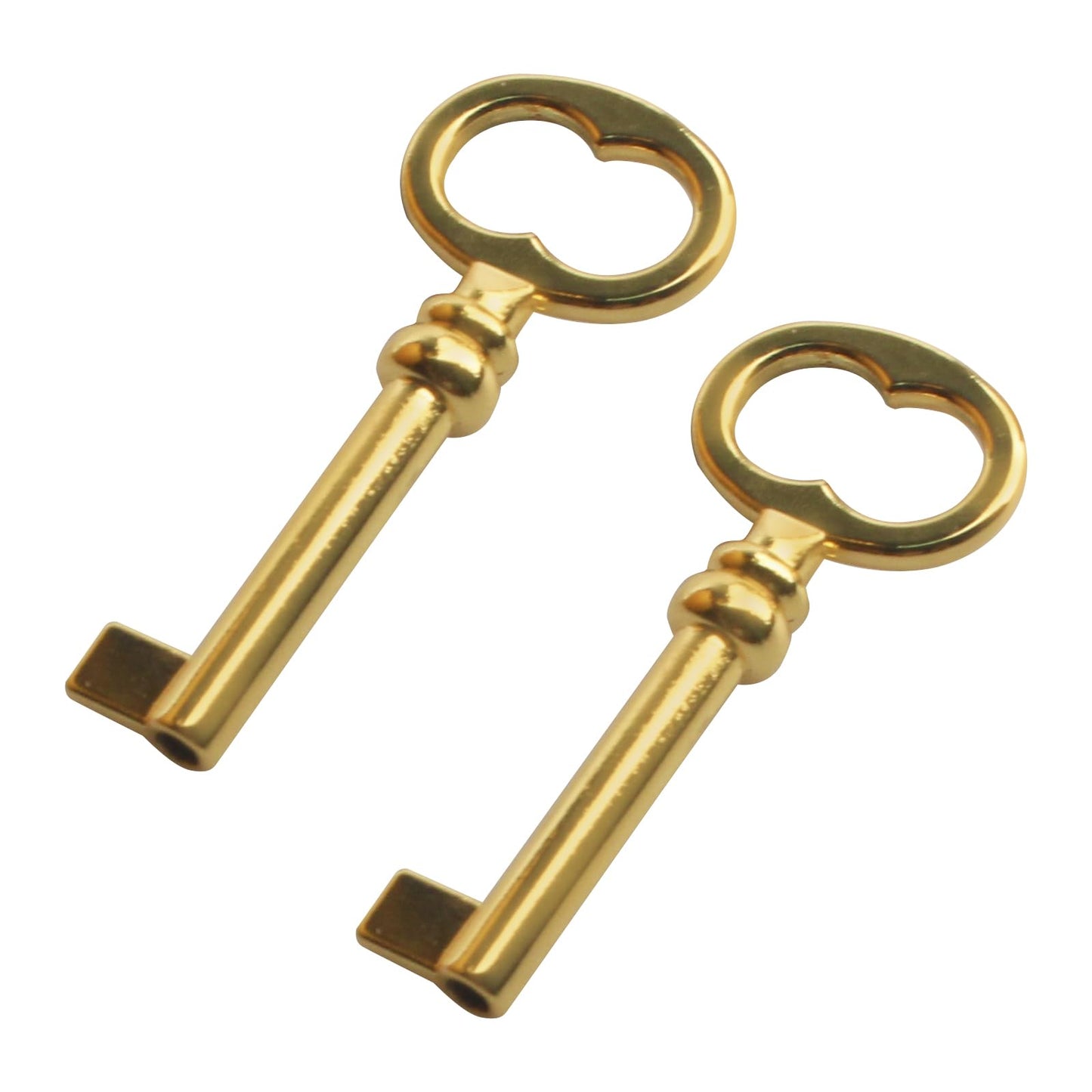 KY-1L Hollow Barrel Antique Skeleton Key,Jewelry Box Replacement Key, Skeleton Key for Some Old Jewelry and Trinket Boxes (2 Pcs)