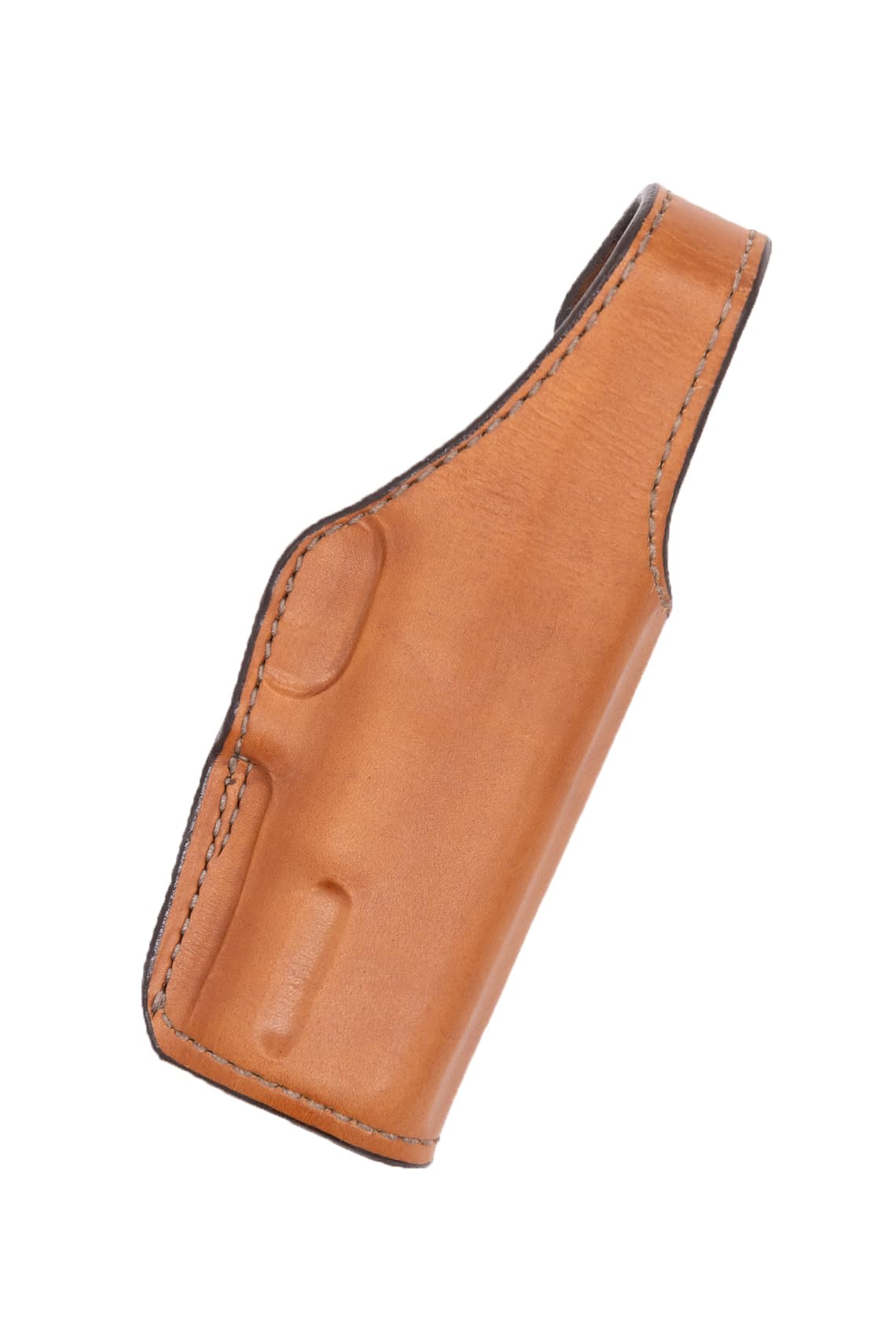 Bianchi 19L Thumbsnap Suede Lined Belt Slide Holster - Pistol, Fits Glock 17, Tan, Right Hand