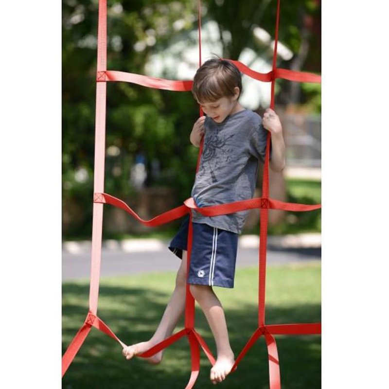 Slackers Unisex Youth Ninja Cargo Net, Red, 122 x 213 cm