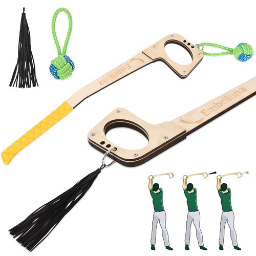 Golf Swing Trainer, Golf Swing Training Aid For Right & Left-Handed Golfers – Ideal For Beginners, Indoor & Outdoor Practice, Improved Swing Plane,Rhythm, Flexibility, Balance, Tempo, And Strength