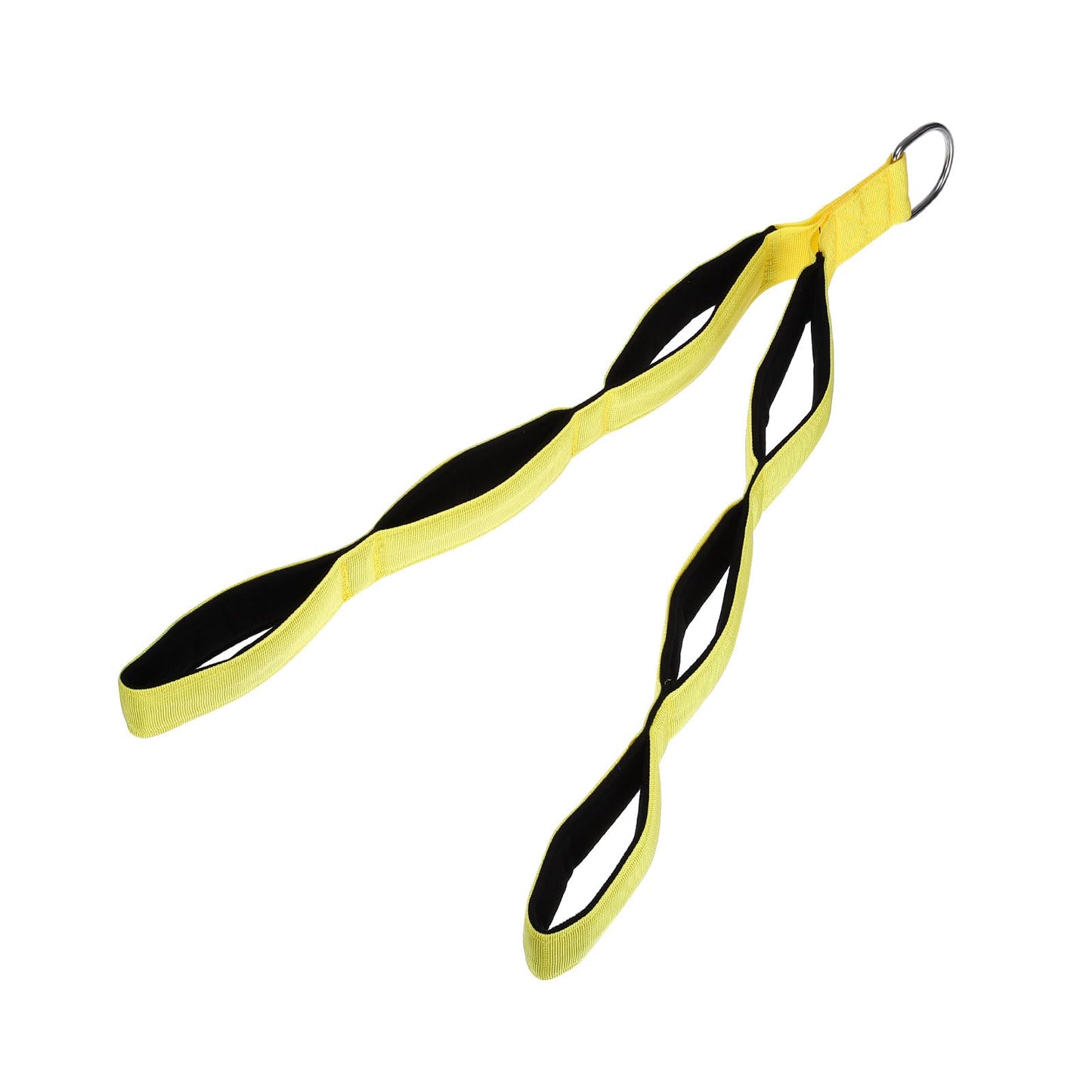 PATIKIL Tricep Rope Cable Attachment Handle, 27" 3-in-1 Tricep Pull Down Attachment Tricep Extension Strap for Gym Home Push Down Face Pull, Yellow