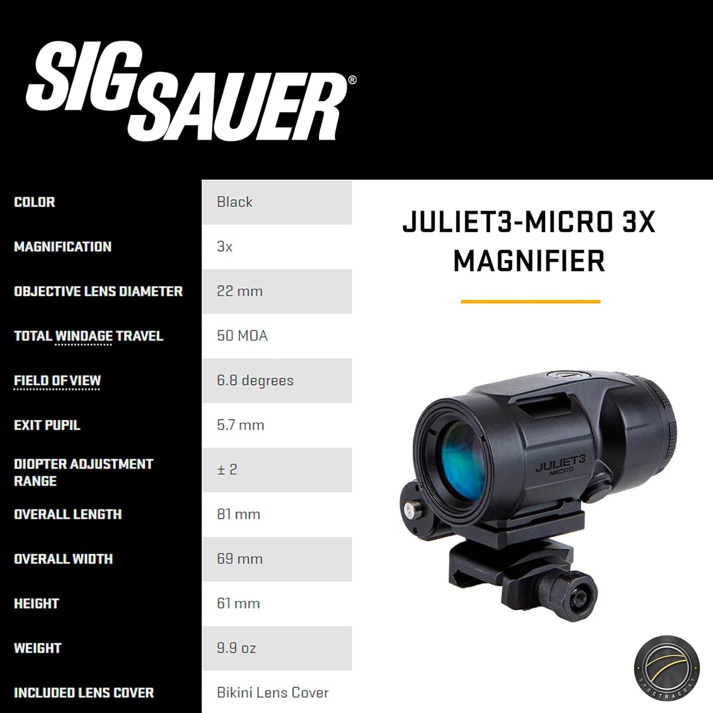 SIG SAUER Romeo-MSR Gen II 1x20mm Red Dot Sight & JULIET3-Micro 3x22mm Magnifier Kit - Waterproof Shooting Optics