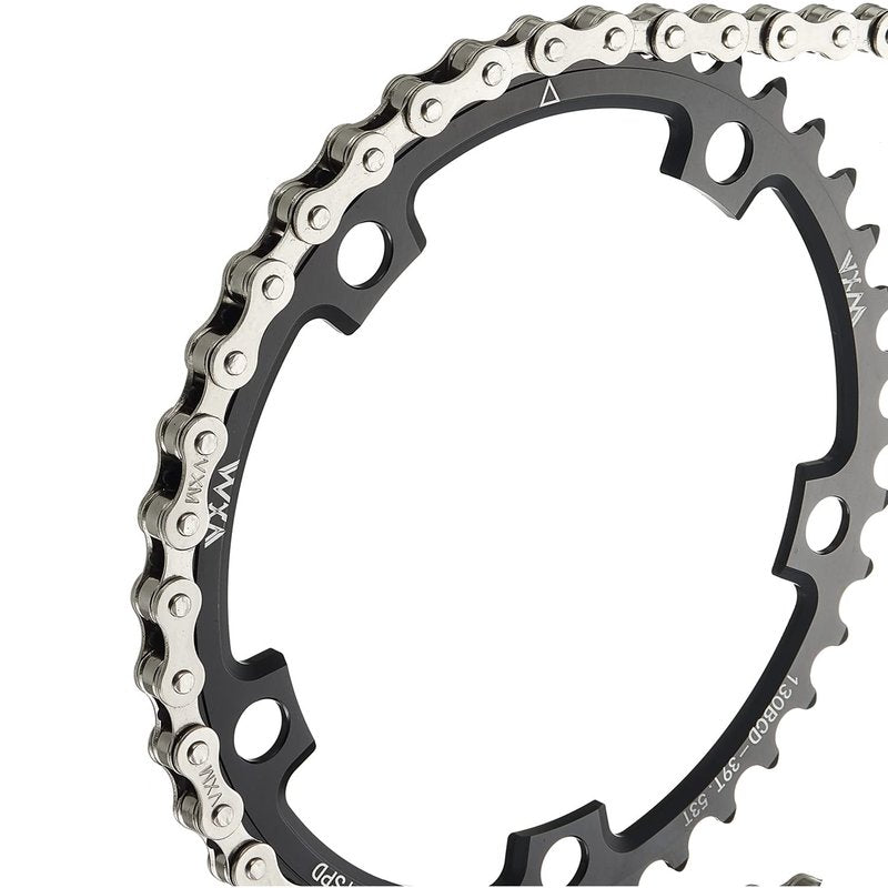 YBEKI 1-Speed Bike Chain 1/2" x 1/8" 114L – Military-Grade Silver Plated Chain with 3 QuickLinks | 11,000 PSI Tensile Strength & US Winter-Proof | Shimano/SRAM Compatible | Tool-Free 90-Second Install
