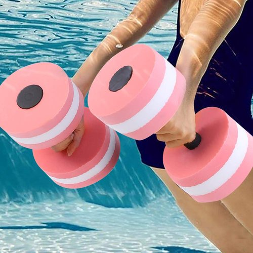 Generic Water Weights Dumbbells, Pool Exercise Equipment For Adults Water Bodybuilding Training 1 Pair Fitness Yoga Dumbbell Barbell (), Genericbngas4tr2y-02