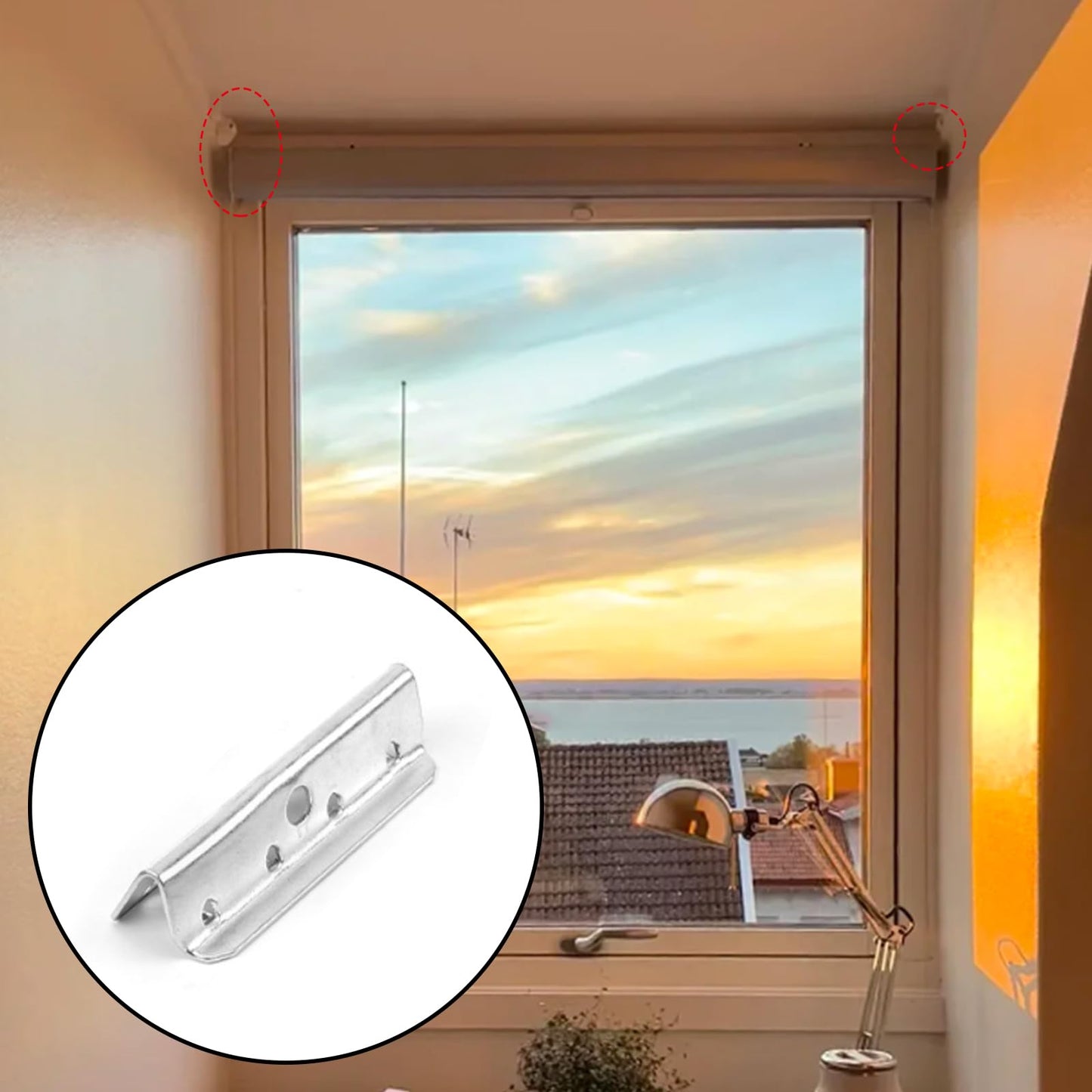 30 Pcs Metal End Clips for Rubber Webbing, 1/2 * 2" Replacement Upholstery Furniture Webbing End Clips for Sofa Chair Furniture with Screws