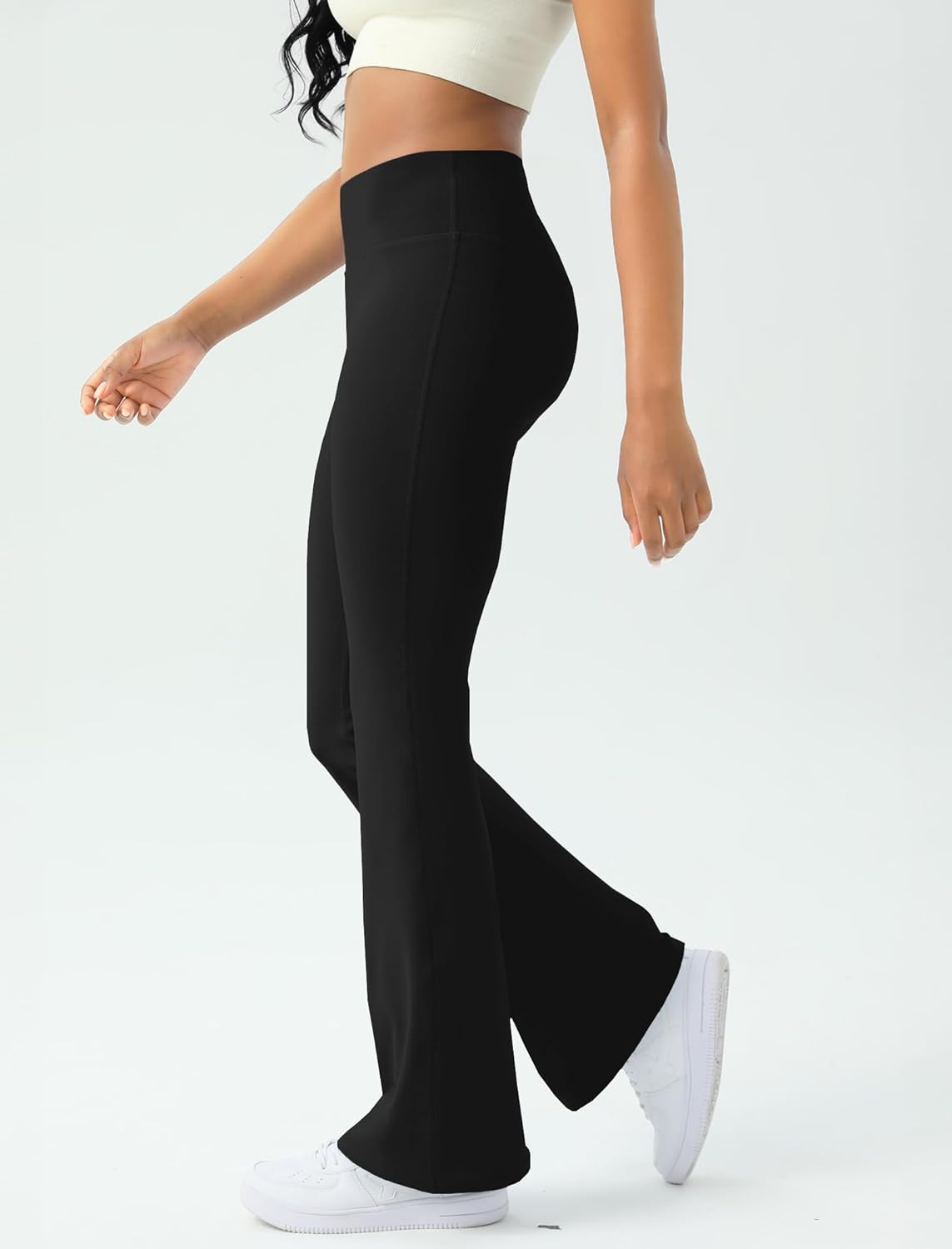 Skiennix Women's Yoga Pants - High Waisted Bootcut Flare Leggings with Tummy Control | Comfortable Fit