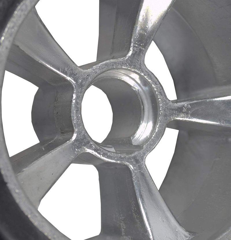 AlveyTech 4-1/2" x 2-1/2" Rear Wheels for Razor Ground Force Go-Kart - Replacement Parts for Electric Power Ground Force Model Only, Solid Rubber Tires, Left and Right Tire and Wheel Set