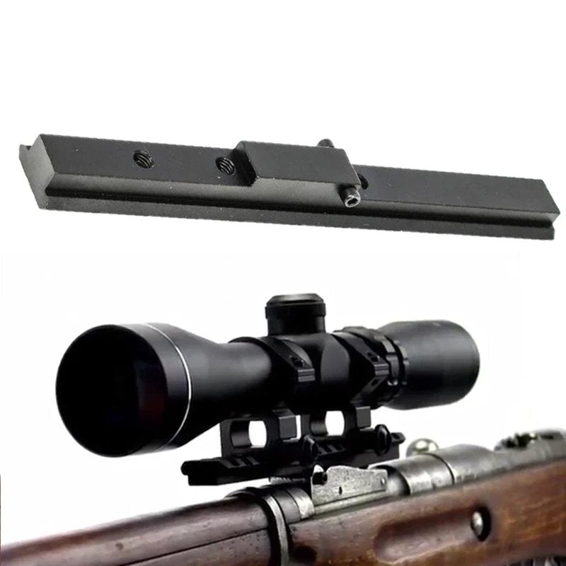 Combo of 1" Diameter Low Profile Rifle Scope Rings Picatinny Mount System with M38, M39 and M44/Mosin Nagant 91/30 Scope Mount Picatinny Rail (Rail Only)