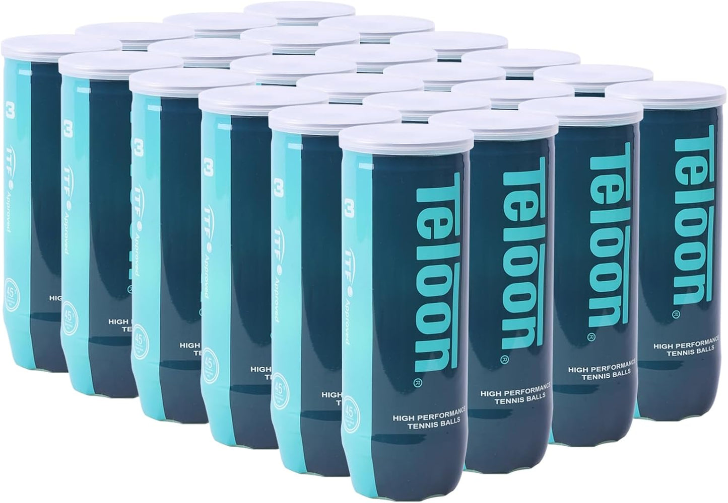 Teloon Championship Tennis Balls - Extra Duty Felt for Enhanced Performance | Pressurized 3-Pack