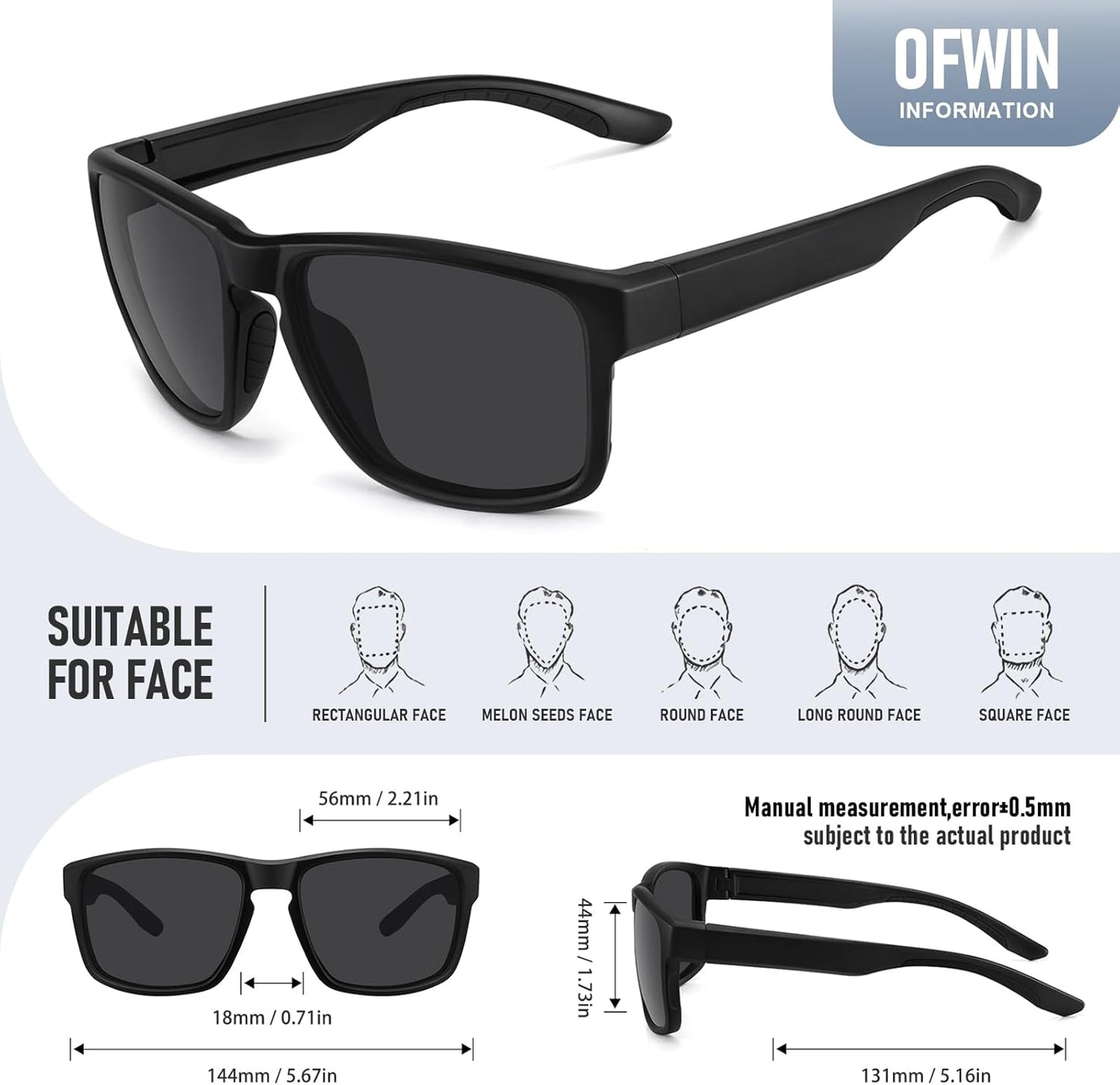 Skiennix Sports Polarized Sunglasses - UV Protection for Men & Women | Unbreakable for Driving & Outdoor Activities