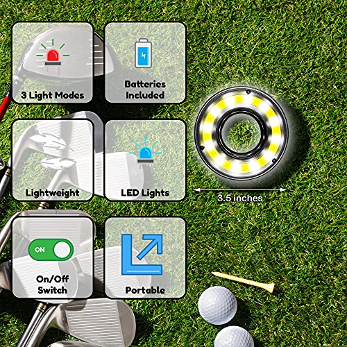LED Golf Putting Cup - Glow-in-the-Dark Portable Target