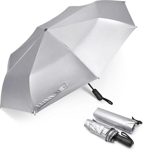 G4Free Large Travel Umbrella - UPF 50+ UV Protection, Windproof, 46 Inch, Auto Open/Close