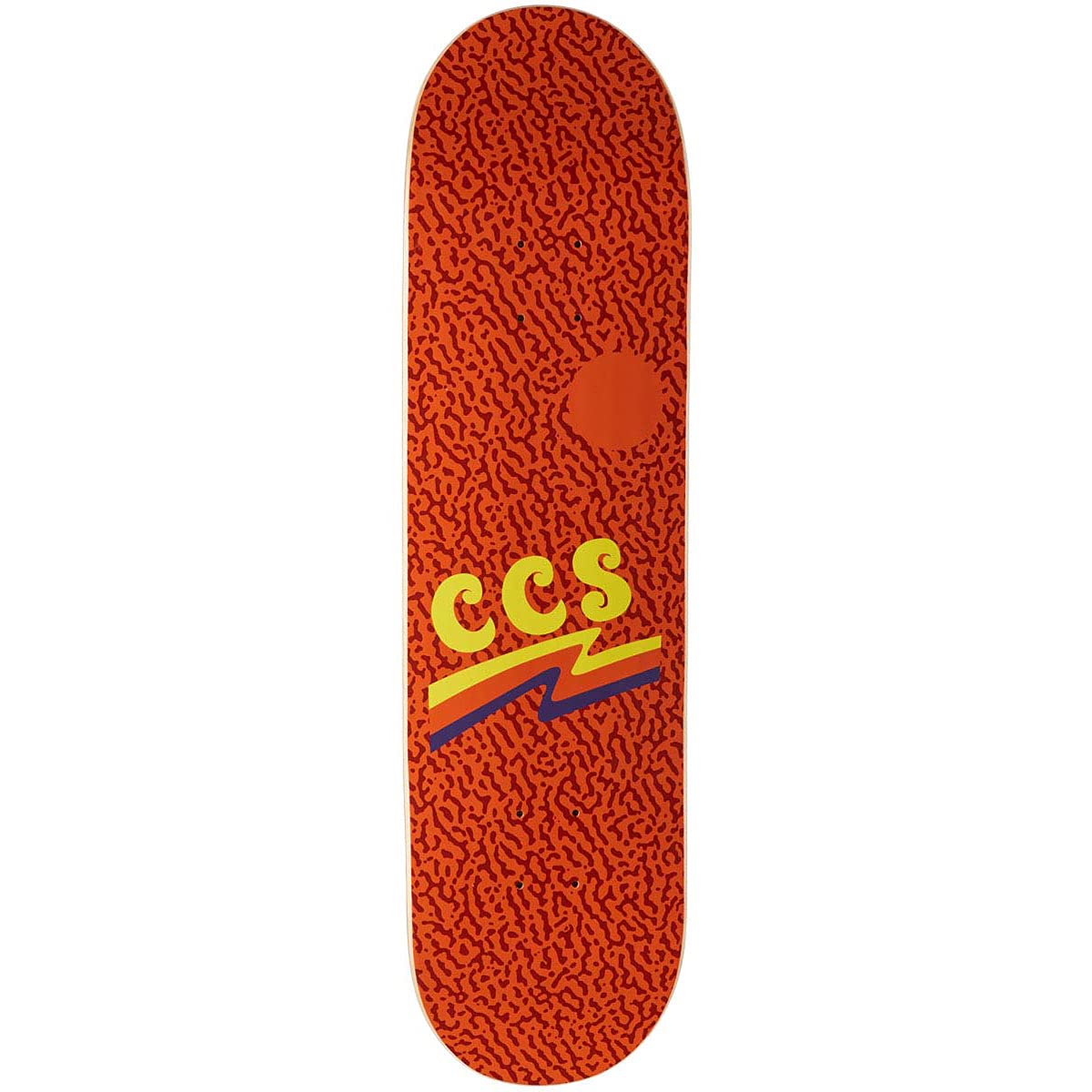 [CCS] Wavy Times Skateboard Deck Orange 8.00"