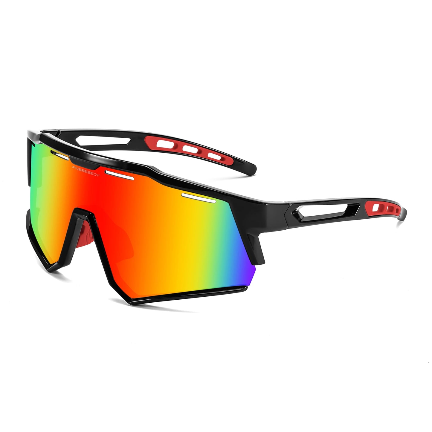 FEISEDY Polarized Sports Sunglasses for Men Women,Teens Baseball Tennis Sunglasses, TR90 Cycling Glasses B4151