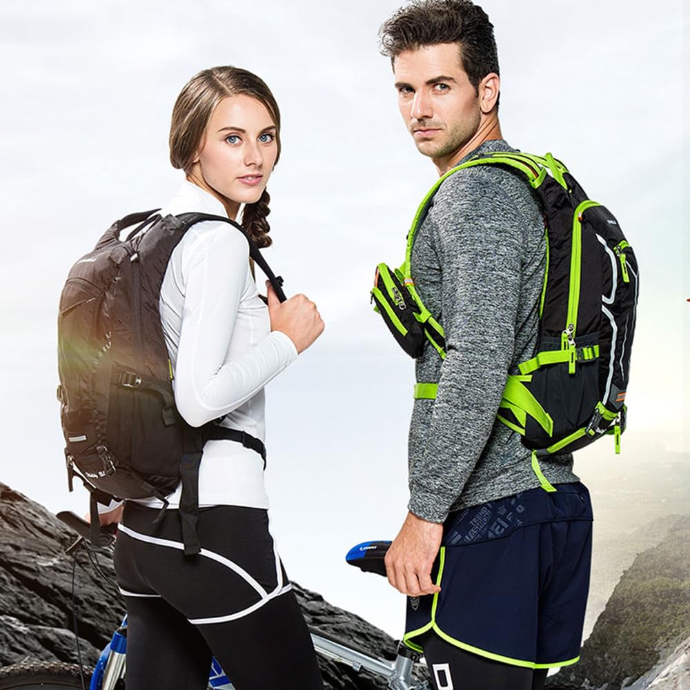 Outdoor Cycling Backpack, Bicycle Backpack, Water Bag Backpack, Mountain Hiking Backpack (red, Single Backpack)
