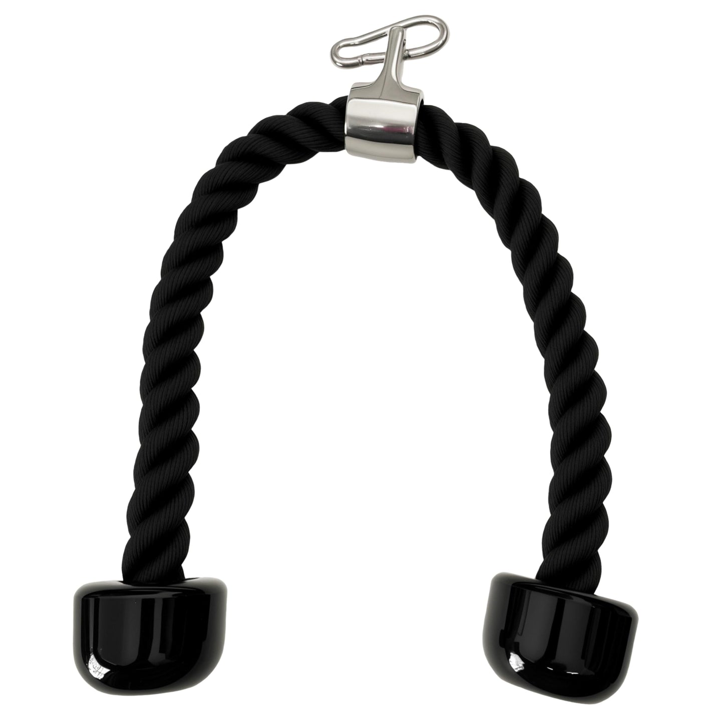 yuhqc Heavy Tricep Rope Cable Machine Accessories Nylon Tricep Rope for LAT Pull Down Pulley System Attachment, for Home Gym Weight Fitness with Carabiner
