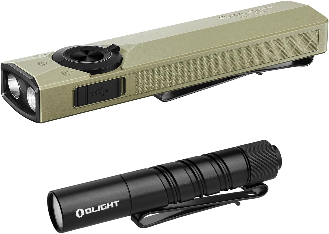 OLIGHT ArkPro Ultra EDC Flashlight - 1700 Lumens Rechargeable Portable Light | Includes I3T 2 EOS Pocket Flashlight