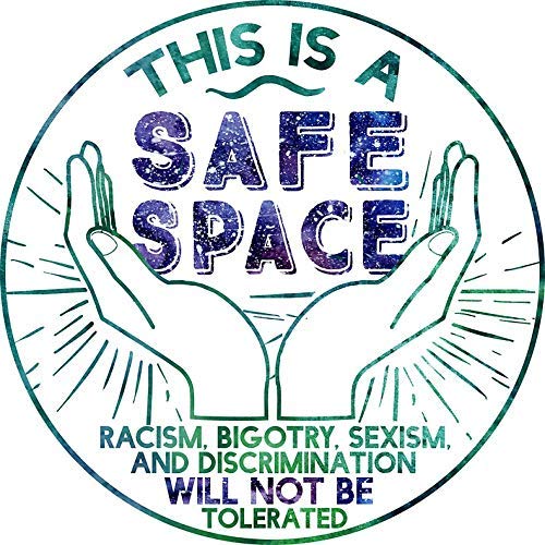 Safe Space Vinyl Decal Sticker - 5-Inch Waterproof UV-Resistant Graphic