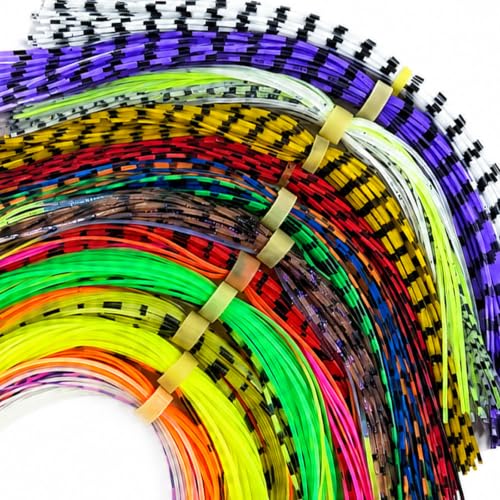 Silicone Rubber Fly Tying Materials - 12 Color Set for Lures