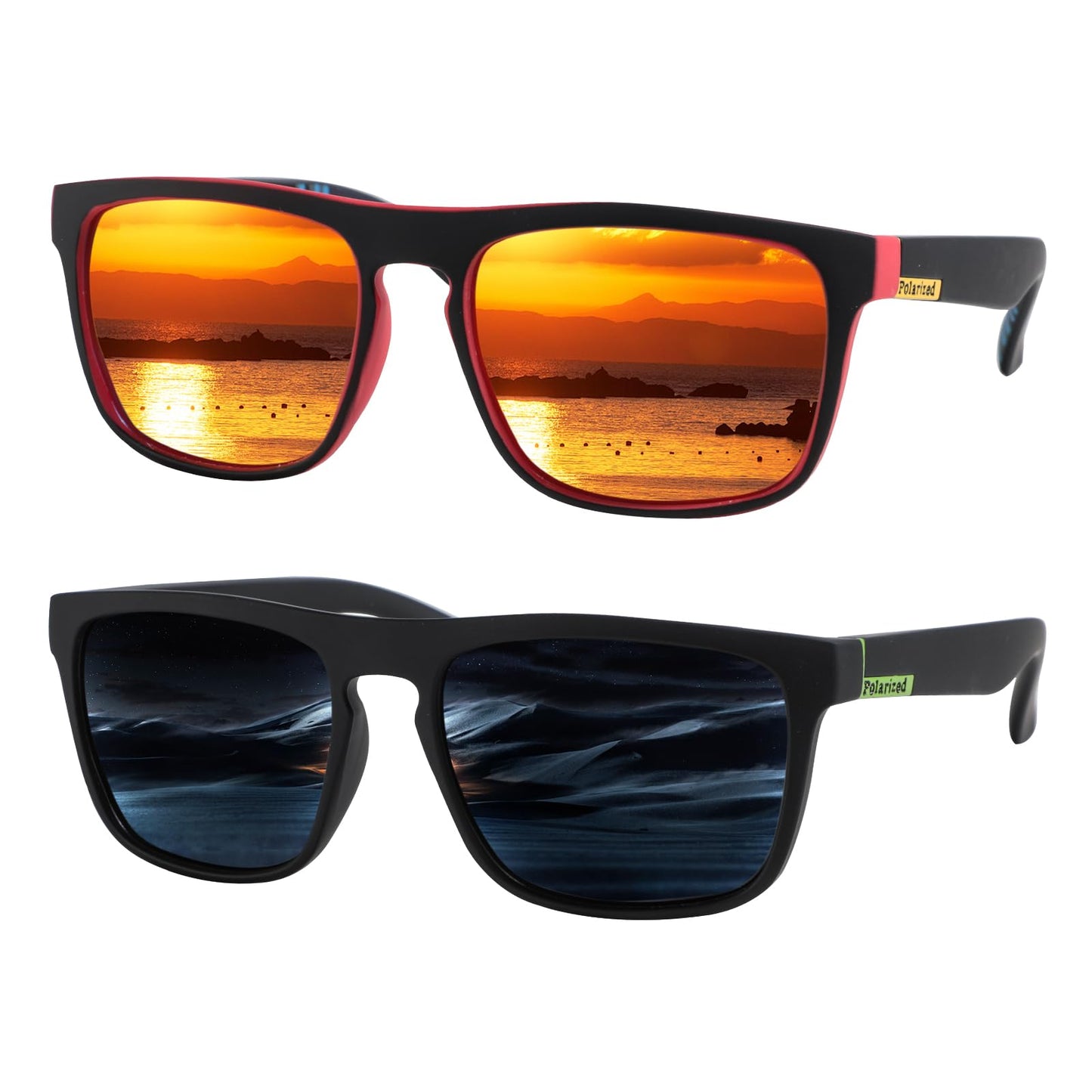 JPNK Polarized Sunglasses for Men and Women, UV400 Protection, Lightweight Sunglasses for Driving, Fishing, Golf