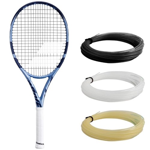 Babolat Pure Drive 107 11th Gen Tennis Racquet (4 1/4" Grip) Strung with White Syn Gut at Mid-Range Tension