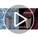 HAUSHOF 30 oz Lake Blue Stainless Steel Vacuum Insulated Travel Mug - Double Wall Coffee Tumbler with Lid