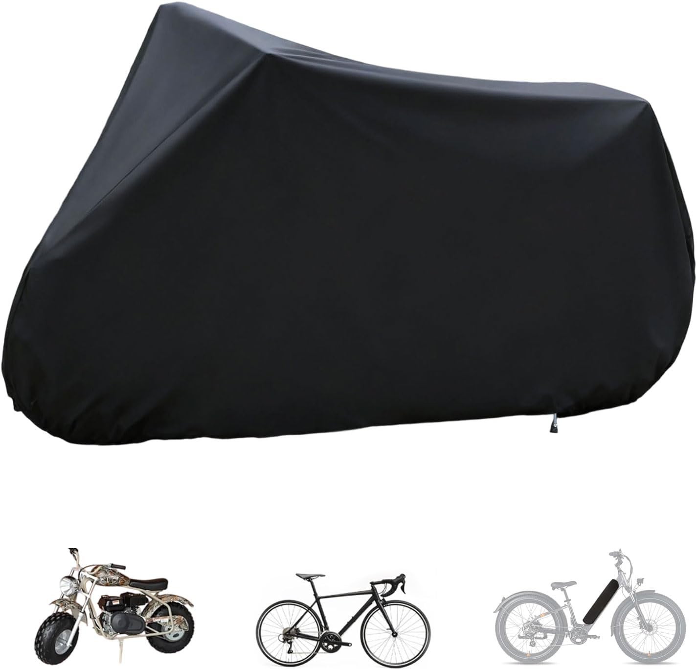 Waterproof Bike Cover - 2XL Outdoor Storage for 2-3 Bikes | Rain, Snow & Dust Resistant for Mountain & Ebike