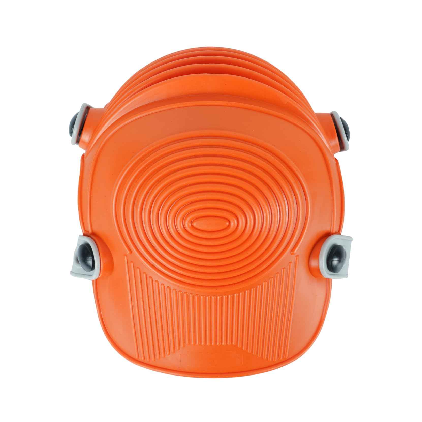 Zeluga 15-431 Ultraflex Non-Skid Premium Protective Gear with Flexible Design Plastic Kneepad, Orange