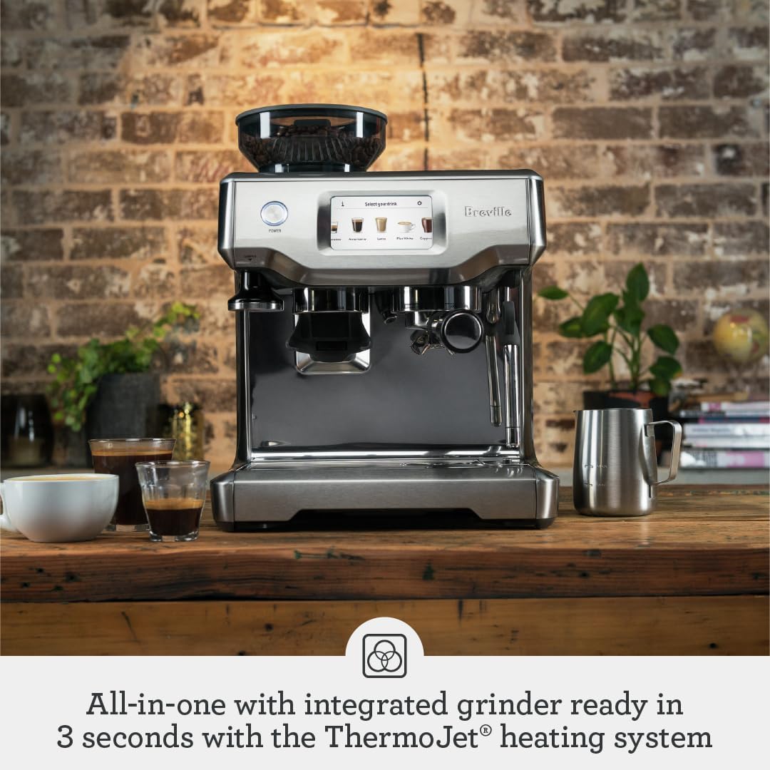Breville Barista Touch Espresso Machine - Brushed Stainless Steel Finish for Perfect Coffee