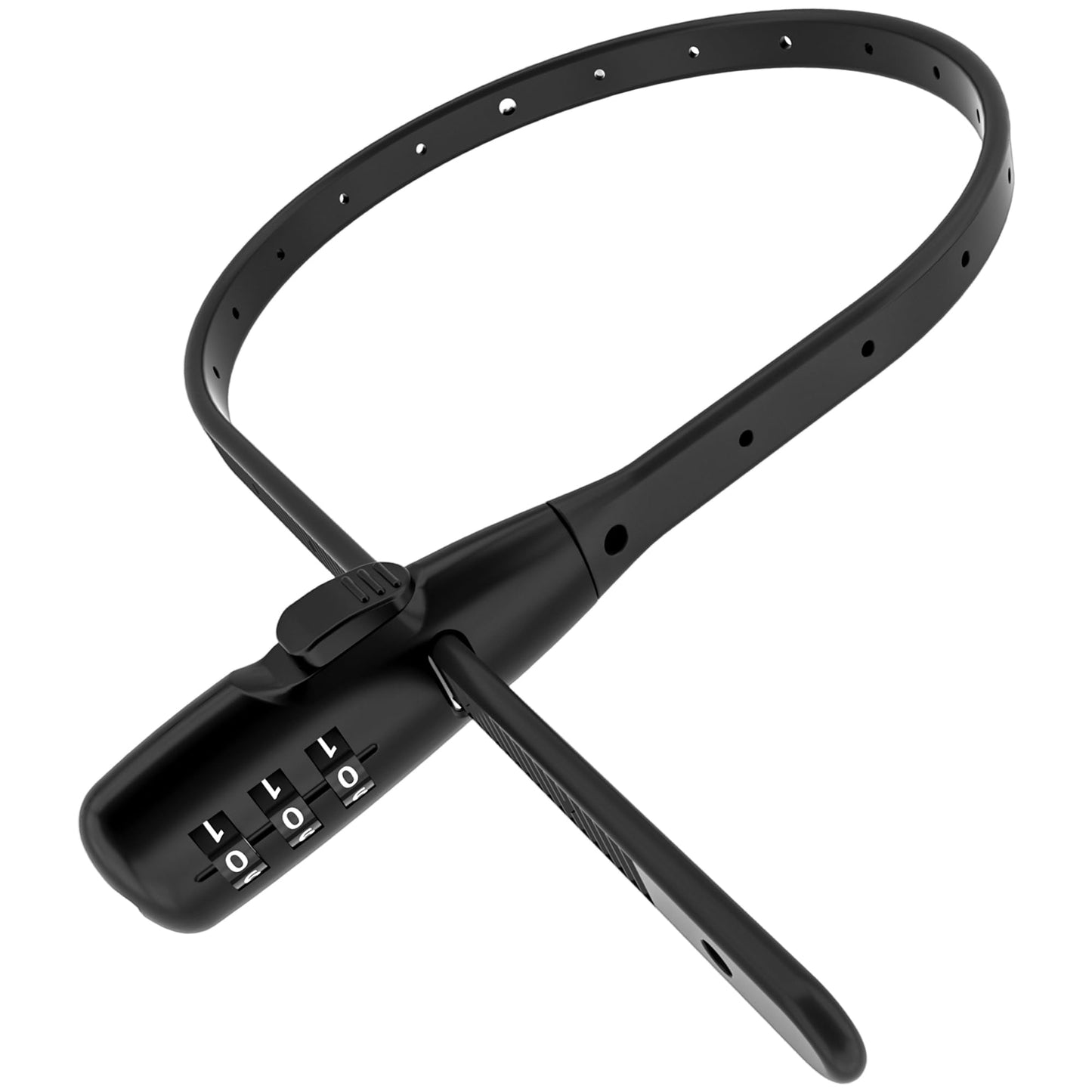 VAVSMART Zip Tie Lock, Adjustable Cable Lock with Combination - Cafe Quick Combo Lock Security for Kids Bike Wheel/Frame, Bicycle, Stroller, Ski, Motorcycle Helmet, Cabinet (1 Pack)