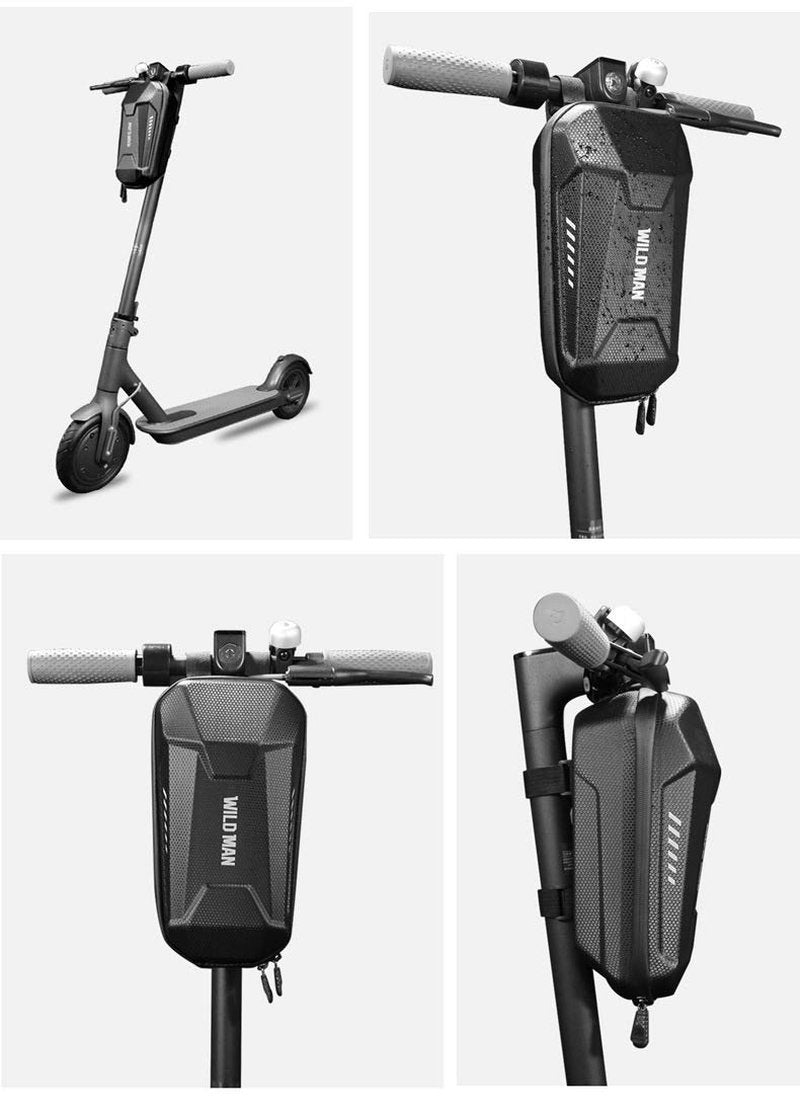 Scooter Storage Bag, Electric Scooter Handlebar Bag, Waterproof Durable EVA Scooters Front Hanging Bag for Mijia M365 Segway ES ES1/ES2/ES3/ES4 Fit for Wallet Glass Carrying Charger Tools Repair Tools