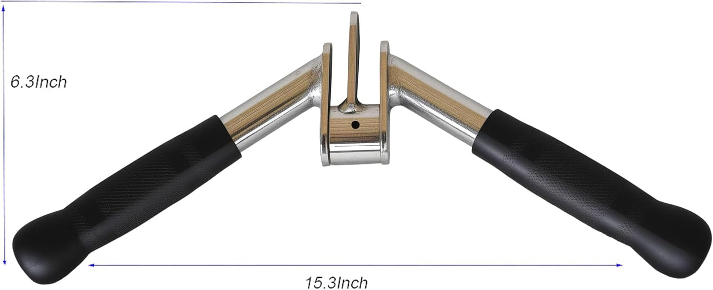 Skiennix V-Shaped Bar | Cable Machine Tricep Press Down Attachment for Multi-Gym Use