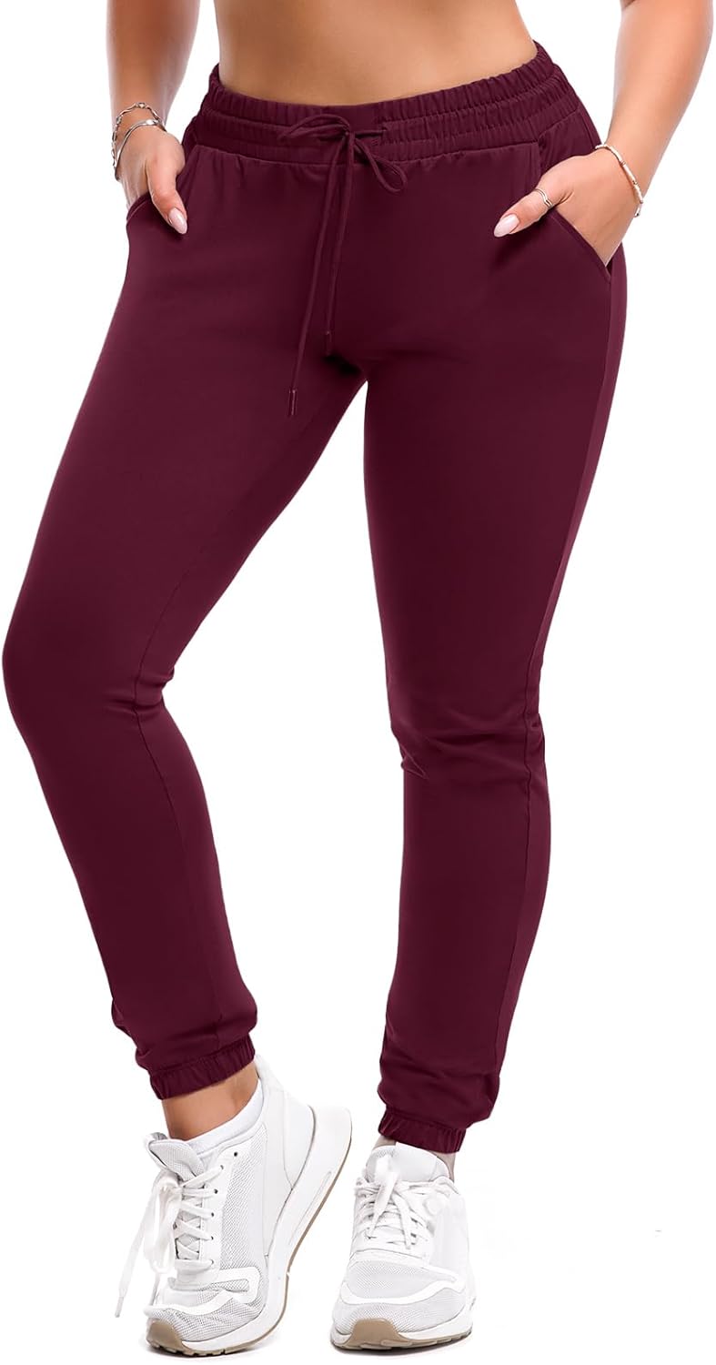 SINOPHANT Women's Joggers - Comfortable Drawstring Sweatpants with Pockets for Gym & Yoga