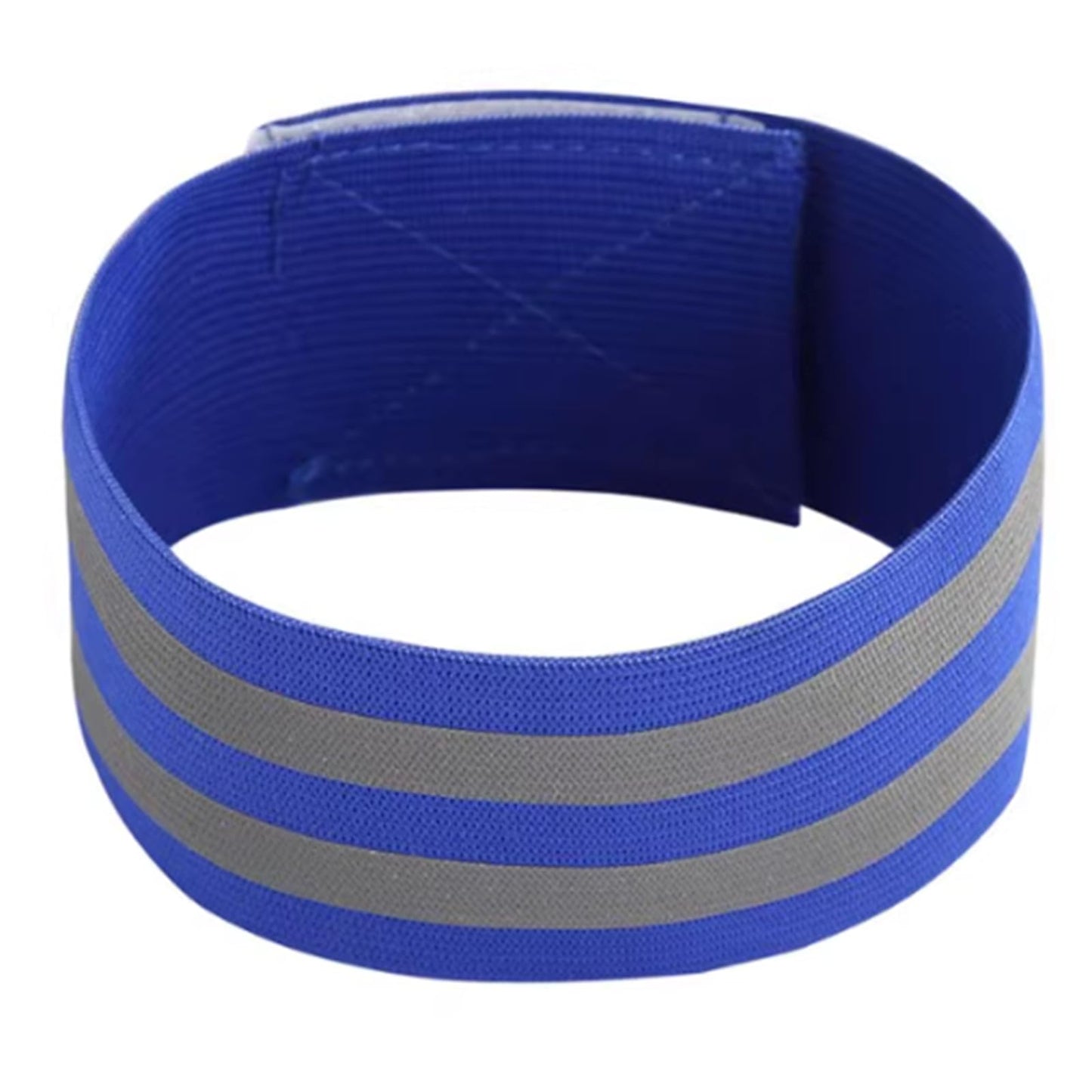 Boxonly 4 PCS Reflective Wrist Strap 5x1x1cm Running Safety Gear Reflective Wristbands High Visibility Bike Ankle Bands Reflector Armband Self-Adhesive Reflective Bands for Walking,Night Sports Blue