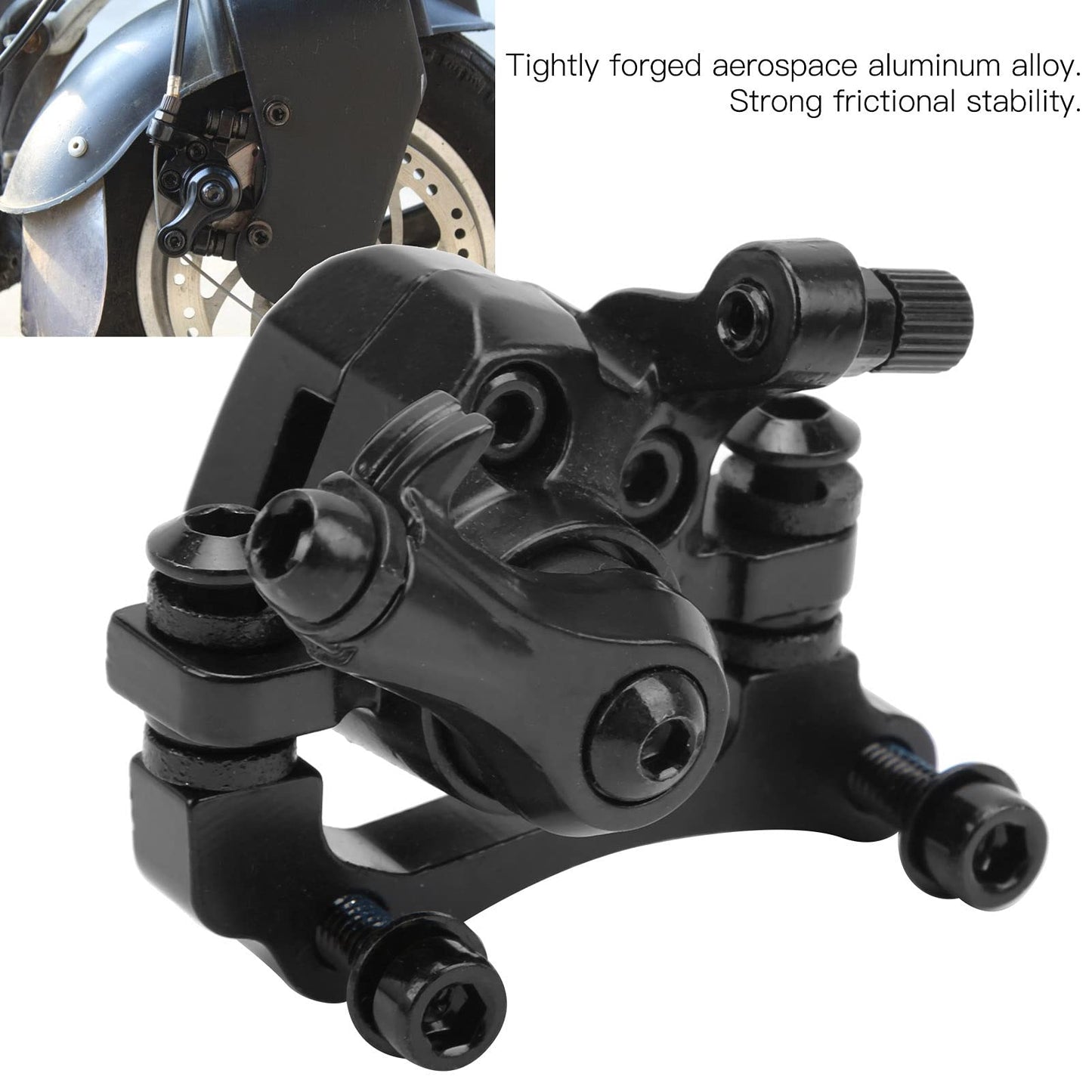 SPYMINNPOO Electric Scooter Brake Caliper,Mechanical Disc Front Brake Caliper Right Side Compatible with 8in 10in Electric Scooter