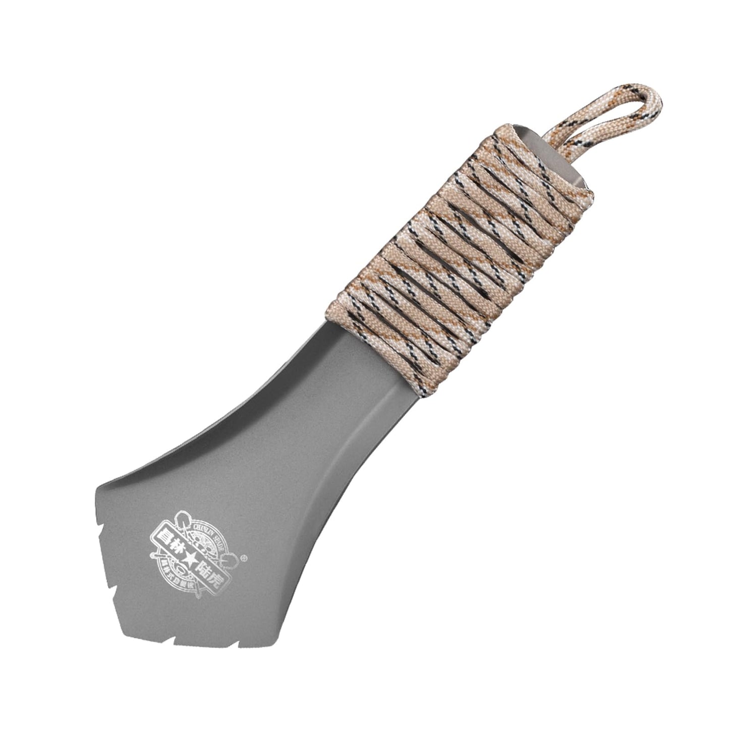 Tioneer Ultralight Backpacking Trowel TA2 Titanium Hand Camping Shovel Garden Trowel Small Potty Multitool with Anti-Slip Hand Rope for Outdoor Hiking Camping