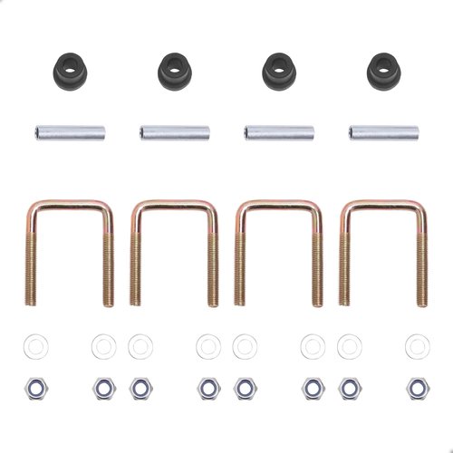 Golf Cart EZGO TXT 1995-2013 Rear Heavy Duty 4-Leaf Springs Kit with Bushings & Sleeves, Replacement Suspension Leaf Springs, OEM 1012303/74207-G02 / 72618-G01