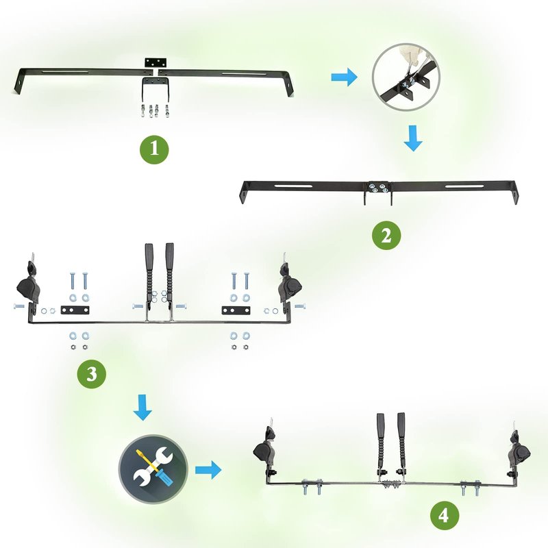 AIWEILUCK Golf Cart Retractable 2 Passenger 42" Seat Belts with Belt Bracket Kit for Yamaha Club Car DS Precedent EZGO TXT RXV