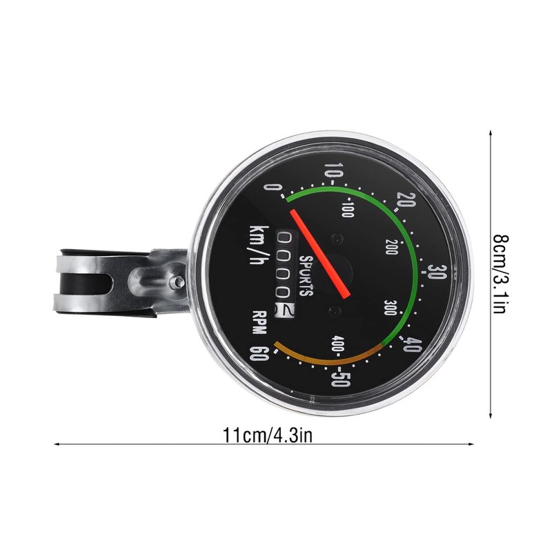 Airshi Mechanical Cycling Computer, Odometer, Speedometer, Stopwatch for Bicycle, Airshi4fc6vz2ntq