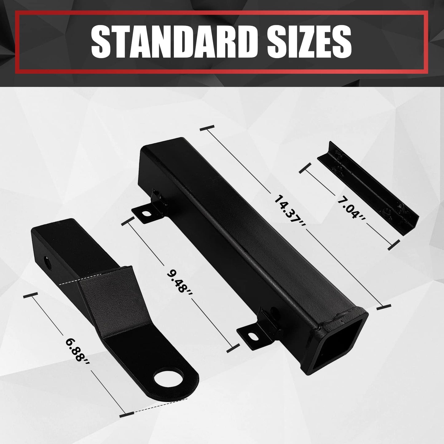 Golf Cart Hitch with 2 Inch Receiver - Fit for Club Car, EZGO, Yamaha