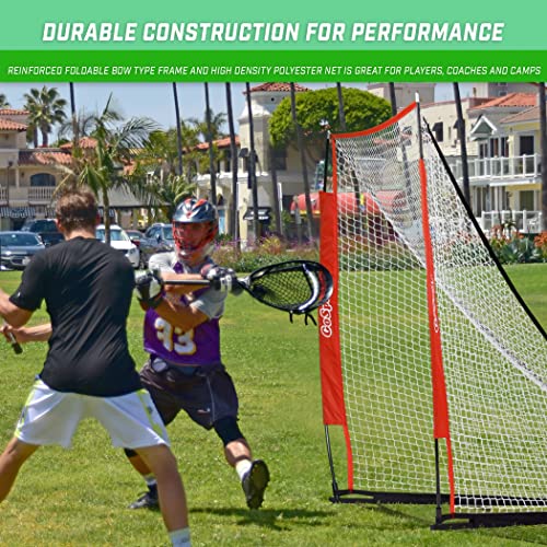 Portable 6x6 Lacrosse Goal - Bow Style Frame for Easy Setup