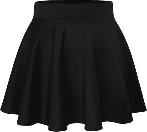 Hybrid & Company Women's Mini Skate Skirt - Stretchy Flared Design in Casual Nylon