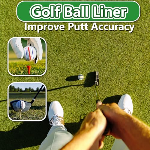 NIFUYOP Golf Ball Line Marker Kit with 3 Stencils & Markers, Portable Organizer Case