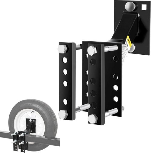 MaxxHaul Spare Tire Carrier Mount - Durable Bracket for Utility Boat Trailers | Fits 4 & 5 Lug Wheels