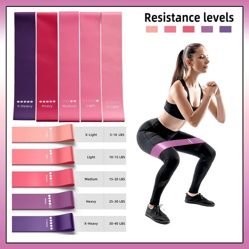 Strenvo Yoga Pilates Ring Set for Home Workouts – 18 Pcs Fitness Kit for Women – Resistance & Toning Accessories with Circle Ring, Ideal for Full Body Toning & Flexibility (Pink)