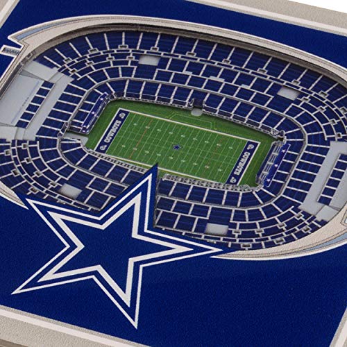3D Stadium Drink Coasters - Dallas Cowboys, 4" x 4" - Set of 2