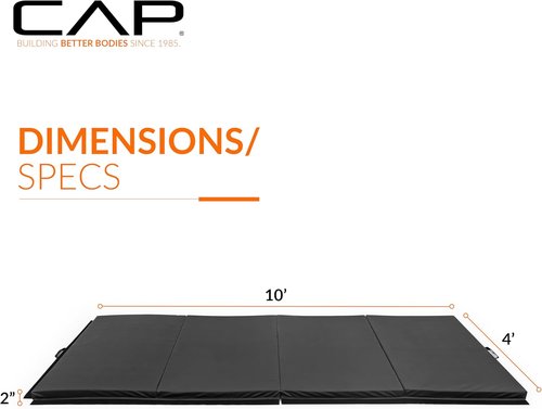 CAP Barbell Folding Anti-Tear Exercise Mat - Versatile Gym & Aerobic Training | Multiple Colors Available