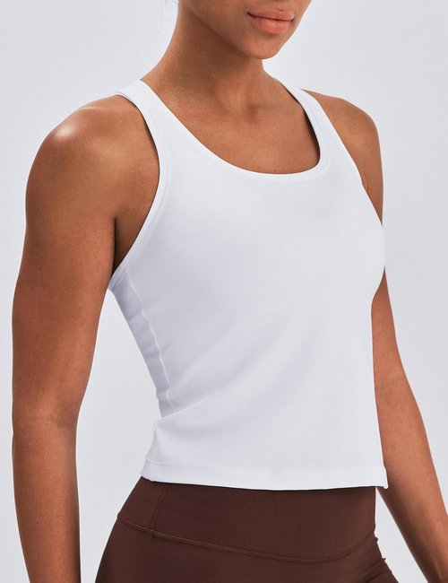 K-Swiss Women's Tank Top - Racerback Sleeveless Gym Shirt for Athletic Yoga | Slim Fit, Waist-Length