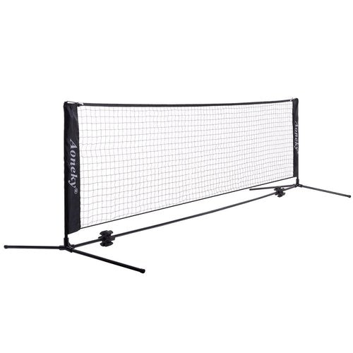 Aoneky 10ft Soccer Tennis Net Set - Portable Soccer Volley Combo with Net, Size 3 Ball & Pump - Complete Practice Kit for Backyard, Beach, Indoor Outdoor Training & Recreation