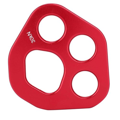 VGEBY Rigging Plate, Lightweight Aviation Aluminum Descender Plate with 4 Holes for Climbers Mountaineers Rescue Operations and Rope Access
